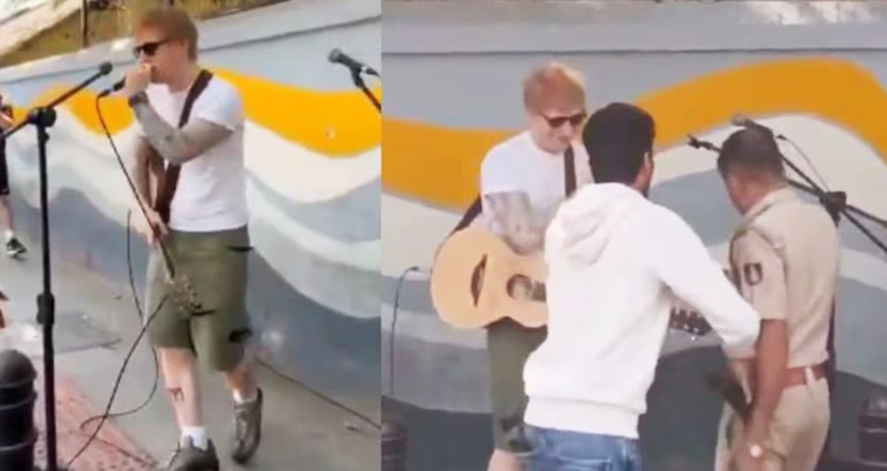 Ed Sheeran’ın Hindistan’daki sokak performansına polis müdahalesi